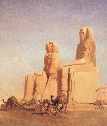 Jean Leon Gerome The Colossi of Thebes Memnon and Sesostris oil painting on canvas